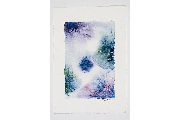 Calligraphy 9, aquarelle sur papier Arches, 7x11p.